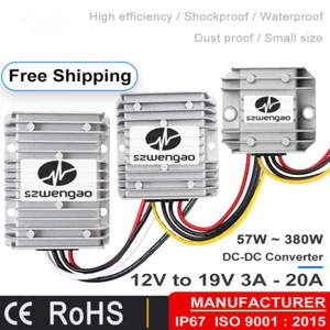 12V auf 19V/28V 3A 5A 8A 10A 15A 20A 30A Step Up DC DC Wandler für Auto Laptop - Bild 1 von 34