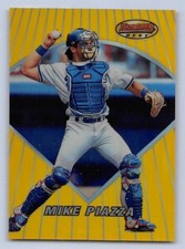 1996   MIKE PIAZZA - Bowman's Best PREVIEW Card # BBP7 - LOS ANGELES DODGERS