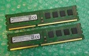 8GB Kit (2 x 4GB) Micron MT8KTF51264AZ-1G6E1 PC3L-12800U DDR3 Desktop Memory - Picture 1 of 3
