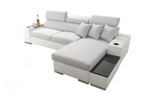 Sofá esquinero CARLA 1 MAXI derecho en forma de L función de descanso caja de cama juego de sofá sofá sofá - Imagen 1 de 34