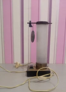 Vintage Soviet cylindrical table lamp glass desk lamp - Picture 1 of 11