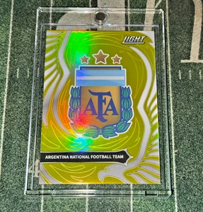 2022 Fansmall Light Team Logo GOLD Holo #TL Argentina National SSP Messi🏆🔥 - Picture 1 of 2