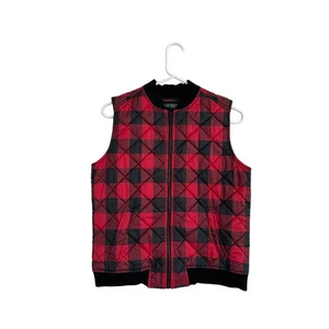 Lauren Ralph Lauren Quilted Vest Red & Black Women’s Size Small - Picture 1 of 4