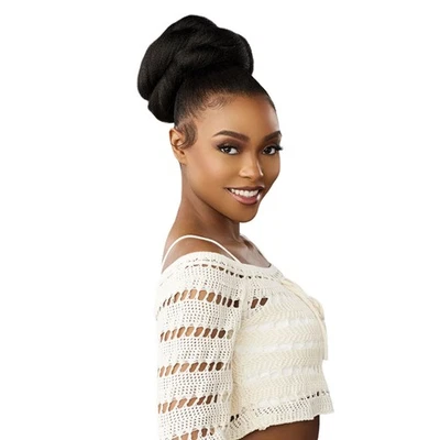 Peça de peruca de cabelo sintético Sensationnel Lulu Bun Updo - coque atado unidade 1 - Imagem 1 de 4