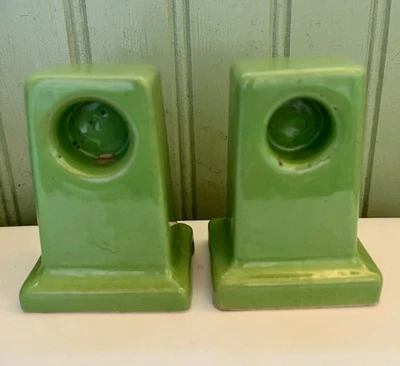 Toallero de porcelana de cerámica verde jade antiguo poste deslizable con soportes Foto 1 de 4