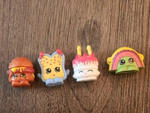 Shopkins Menge 4 größere Größe Bleistift Topper Kunststoff Figuren Kuchen Cheeseburger - Bild 1 von 10