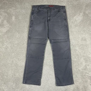 Dickies Flex Pants Mens 34x32 Gray Double Knee Carpenter Work Regular Fit - Picture 1 of 20