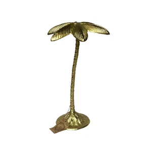 Vintage massive Messing 21,5" Palme Skulptur-Neu mit Etikett - Bild 1 von 5