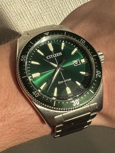 Citizen Eco-Drive Green Watch, Men’s Mechanical, 42mm, Used - Picture 1 of 3