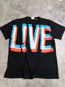 Camiseta De Colección Lacoste LIVE Gráfica — Negra Logo Grande Rojo Azul Estampado Camiseta Talla L - Imagen 1 de 10
