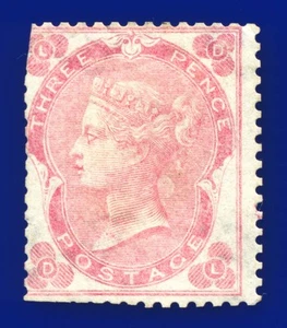 1862 SG77 3d Pale Carmine-Rose J26(3) DL Unused Cat £2700 azrk - Picture 1 of 3