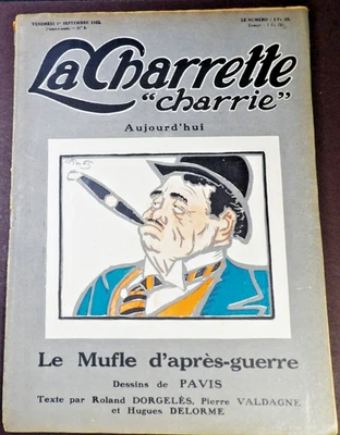 La Charrette Charrie-The Cart-1, September 1922, No.6 French Satirical Magazine. - Image 1 of 4