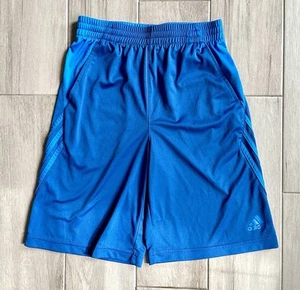 Adidas Big Boys M ( 10/12) Climalite Athletic Basketball Shorts Teal Blue - Picture 1 of 10