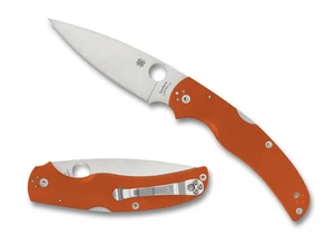 Coltelli Spyderco Native Chief Lockback arancione bruciato G-10 1/1200 REX 45 C244GPBORE - Foto 1 di 4
