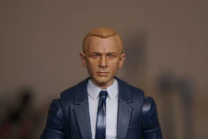 Cabeza pintada personalizada 1/12 Marvel Legends 007 Sean, Pierce, Daniel - Imagen 1 de 10