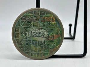 Vintage 1985 TEENAGE MUTANT NINJA TURTLES Big 3" Holograph Button Pin Pizza Hut - Bild 1 von 4