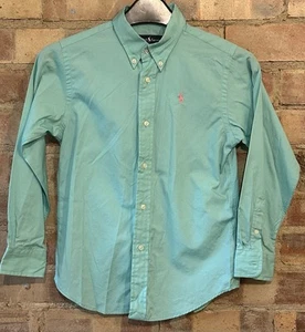 Ralph Lauren Children’s Shirt Age 6 Years 30” Aqua Green 100% Cotton - Picture 1 of 7