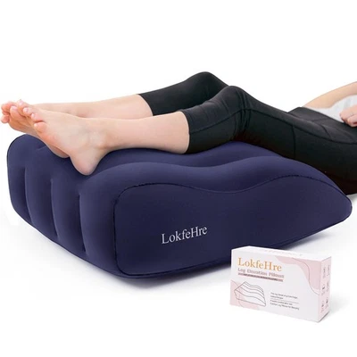 Almohada de cuña para dormir - Almohada inflable de elevación de piernas para circuito hinchado... Foto 1 de 4