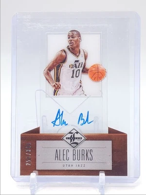 ALEC BURKS 2012-13 LIMITED AUTOGRAPH BASKETBALL DIE CUT JAZZ AUTO /349 Q4408 - Image 1 of 2
