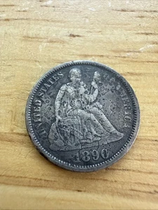 Liberty sitzender Groschen von 1890 - Bild 1 von 7