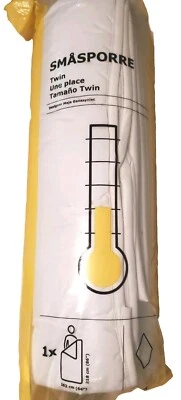 Одеяло двуспальное IKEA SMASPORRE пододеяльник классное белое хлопок смесь полиэстера 86 x 64 дюйма - Изображение 1 из 3