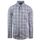 Barbour Tailored Fit Oxford Shirt Long Sleeve Checkered Blue Mens Top