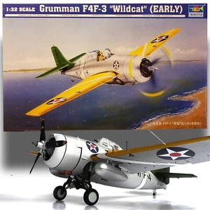 TRUMPETER 02255 1/32 GRUMMAN F4F-3 WILDCAT (EARLY) MODEL KIT - Picture 1 of 6