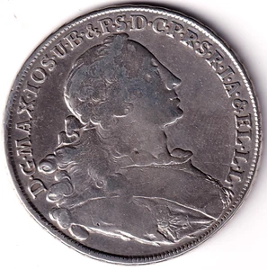 AV-VD Bayern 1755 Madonnentaler Maximilian III. Joseph Silber DE1-3 - Bild 1 von 2