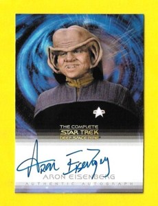 2007 The Quotable Star Trek Deep Space Nine Autograph Aron Eisenberg as Nog