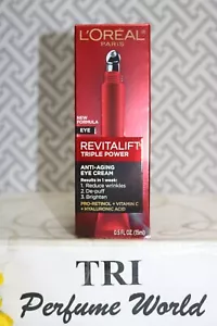 New Formula L'OREAL REVITALIFT Triple Power Anti-Aging Eye Cream 0.5 fl. oz. - Picture 1 of 2