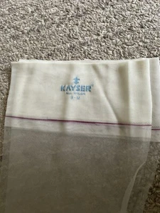1 pair vintage Kayser Garter stockings Mesh 9 White - Picture 1 of 3