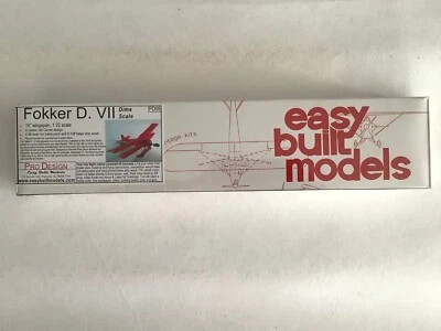 ✅ Easy Build Models Balsa Bausatz 1:22 WWI Fokker DR-VII versiegel(DJ16-31KB2/2) - Bild 1 von 4