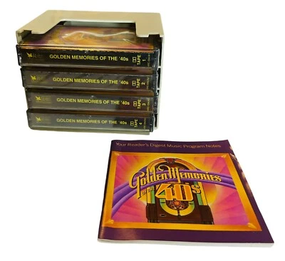 Readers Digest Golden Memories of the 40's-4 Cassette Tape Set Plus Booklet-NEW! - Image 1 of 4