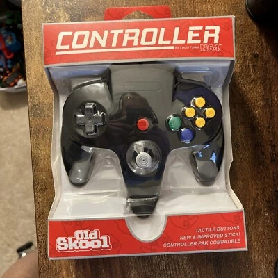 N64 Controller Black Old Skool - Image 1 of 4