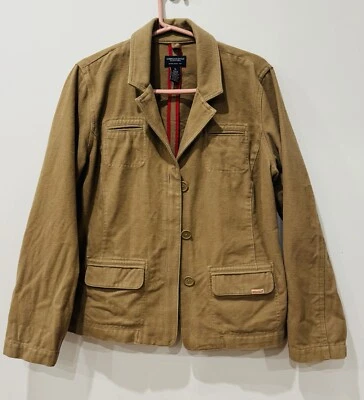 Chaqueta de lona para mujer American Eagle Outfitters 3 botones manga larga XL algodón Foto 1 de 4