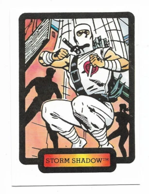 1987 GI JOE COMIC IMAGES COLLECTOR CARD #12 "STORMSHADOW" HASBRO VINTAGE ARAH ** - Image 1 of 2