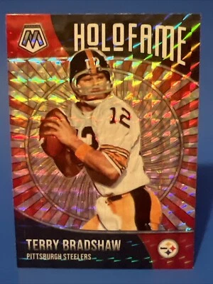 2021 Panini Mosaic HoloFame Prizm #12 Terry Bradshaw  Pittsburgh Steelers QB - Image 1 of 2