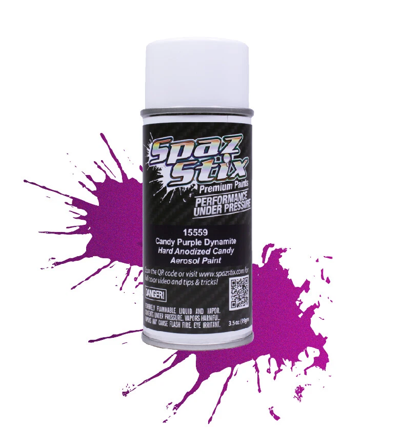 Candy Purple Dynamite Aerosol 3.5oz R/C Paint Spaz Stix SZX15559 - Image 1 of 1