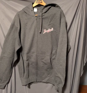 Leinenkugel's Beer 150 Years Anniversary gray Hoodie Sweatshirt Full Zip XL - Picture 1 of 4