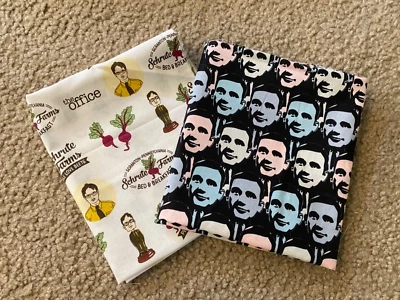 Tela Fat Quarter 2 FQ paquete TV comedia de situación La oficina televisión impresión 100 algodón Foto 1 de 3