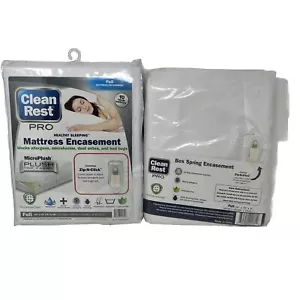 Clean Rest Pro Bug Allergen blocking mattress + Box Spring Encasement - Picture 1 of 5