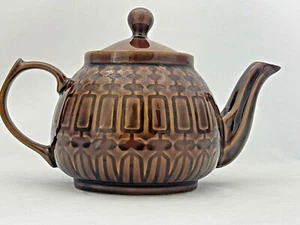 Tetera esmaltada marrón pulido Pruszkow Porcelit MCM, 1 cuarto - Imagen 1 de 10