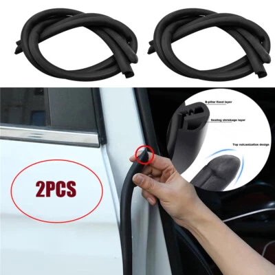 Para Accesorios Mazda 80cm Puerta Coche Pilar B Goma Sellador Tira Borde Negro 2x Foto 1 de 4