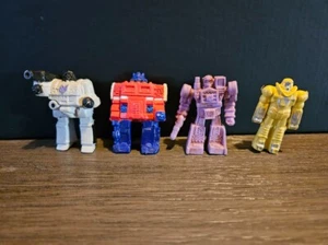 Transformers Rubber Figures Pencil Toppers - Lot of 4 - Vintage 1984 - Picture 1 of 8