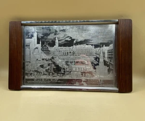 Grasoli Le Grand Marche De Nuremberg Mirror Surface Engraved Tray Germany - Picture 1 of 6