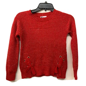 EPIC THREADS Girls Red Gold Speckled Pullover Ribbed Sweater Size Small - Picture 1 of 4