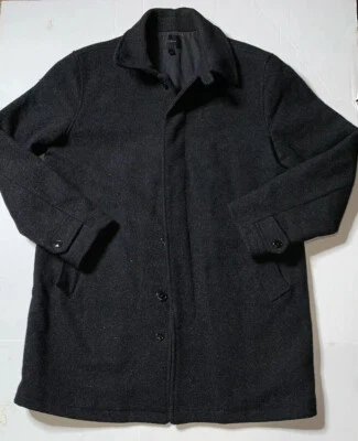 Preowned- J.Crew Button Front Wool Peacoat Mens (Size L) - Image 1 of 4