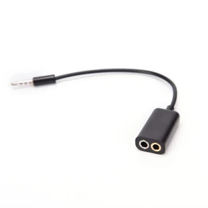3.5mm Mic Audio jack to Headphone Microphone Y Splitter Cable Converter Adap Ec - Picture 1 of 6