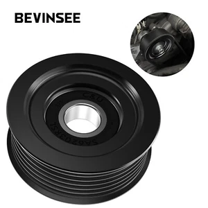 Aluminum 6 Rib Grooved Tensioner Pulley For Chevrolet Corvette V8 5.7L LS1 LS6 - Picture 1 of 10