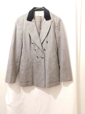 Женский блейзер John Meyer размер 6 с длинным рукавом на пуговицах куртка серая шерсть - Изображение 1 из 4